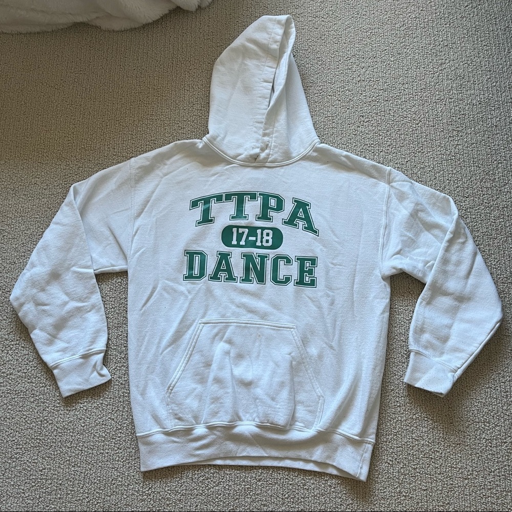Gildan DryBlend White Vintage Dance Hoodie